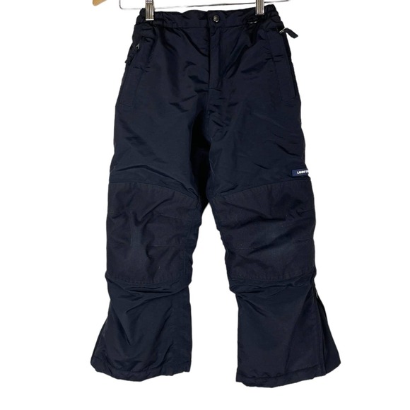 LANDS' END size 8 Black Insulated Snowpants Snow Pants child boy girl - Picture 1 of 7